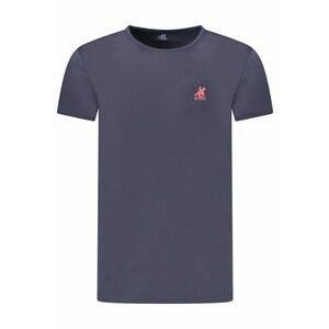 U.S. Grand POLO Tricou barbati simplu cu logo rosu brodat - bleumarin inchis - imagine