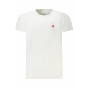 U.S. Grand POLO Tricou barbati simplu cu logo rosu brodat - alb - imagine