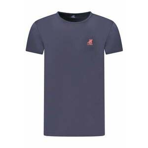 U.S. Grand POLO Tricou barbati simplu cu logo rosu brodat - bleumarin inchis - imagine