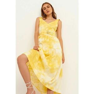 Rochie evazata cu model tie-dye imagine