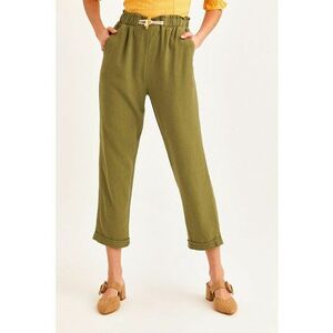 Pantaloni capri cu talie inalta imagine