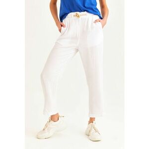 Pantaloni capri cu talie inalta imagine