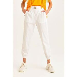 Pantaloni crop cu buzunare laterale imagine