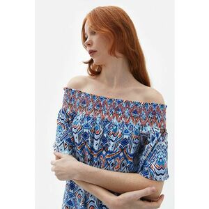 Rochie maxi cu decolteu pe umeri imagine