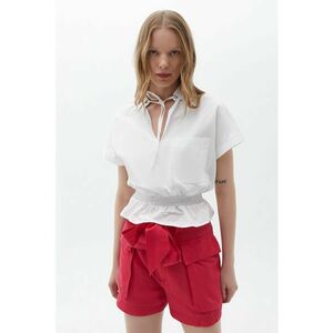 Bluza cu maneci scurte si talie elastica imagine