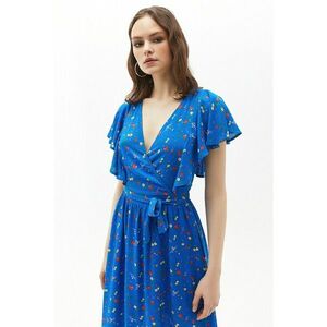 Rochie cu model floral si terminatie asimetrica imagine