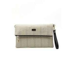 Geanta crossbody din piele ecologica cu aspect tesut imagine