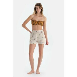 Pantaloni scurti cu model si talie inalta imagine