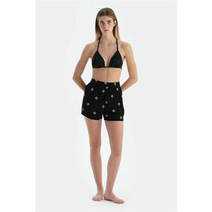 Pantaloni scurti cu model si talie inalta imagine