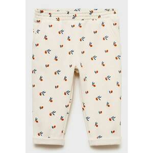 Pantaloni de bumbac cu imprimeu imagine