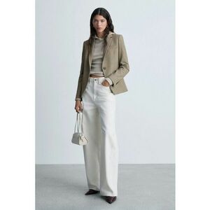 Sacou cambrat cu model houndstooth imagine