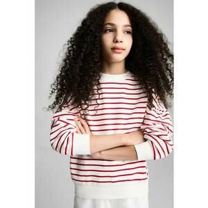 Bluza de trening din bumbac cu model in dungi imagine