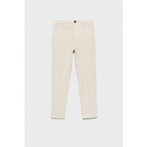 Pantaloni conici din amestec de in imagine