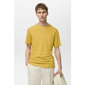 Tricou din amestec de in cu model uni imagine