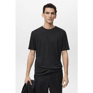 Tricou din amestec de in cu model uni imagine