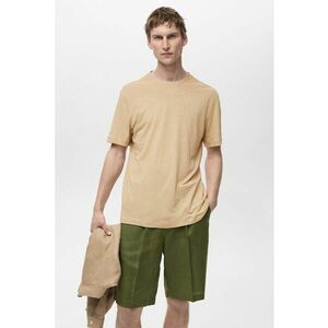 Tricou din amestec de in cu model uni imagine