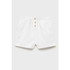 Pantaloni din amestec de in cu talie medie imagine