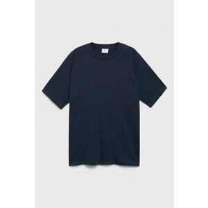 Tricou din amestec de in cu decolteu la baza gatului imagine