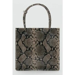 Geanta din piele ecologica cu maner si model animal print imagine