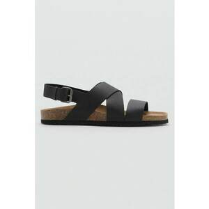 Sandale de piele cu barete incrucisate imagine