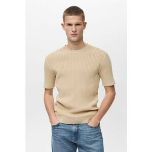 Tricou slim-fit cu aspect tricotat fin imagine