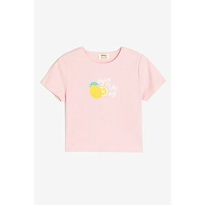 Tricou striat cu imprimeu imagine