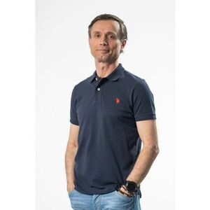 Tricou barbati guler si maneca scurta - negru imagine
