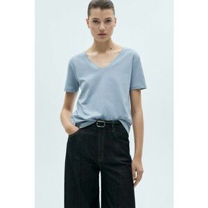 Tricou lejer cu decolteu in V imagine