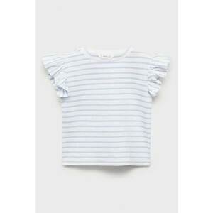 Tricou cu dungi si maneci cu volane imagine