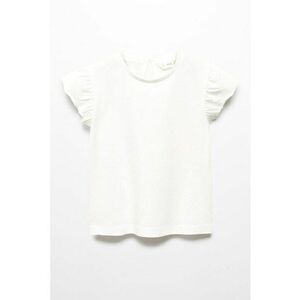 Tricou din bumbac cu maneci cu volane imagine