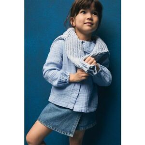 Bluza uni de bumbac cu nasturi imagine