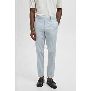 Pantaloni eleganti elastici cu croiala slim-fit imagine
