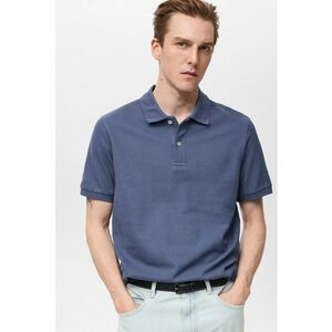 Tricou polo din bumbac cu fenta cu nasturi imagine