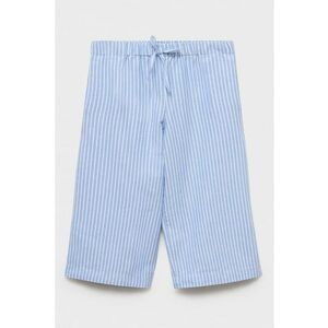 Pantaloni din bumbac cu model in dungi imagine