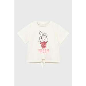 Tricou cu imprimeu Snoopy si nod frontal imagine