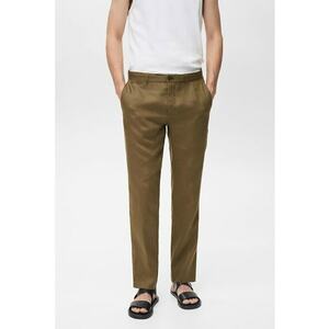 Pantaloni slim-fit din in imagine