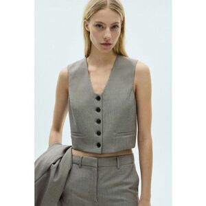 Vesta crop cu nasturi imagine