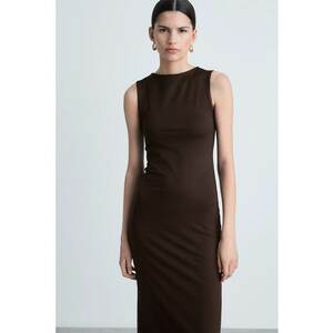 Rochie midi cu slit pe partea din spate imagine