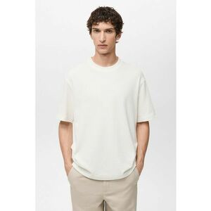 Tricou cu decolteu la baza gatului si model uni imagine