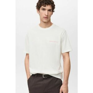 Tricou din bumbac cu mesaj pe partea din spate imagine