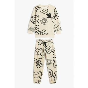 Bluza si pantaloni de trening cu imprimeu grafic imagine