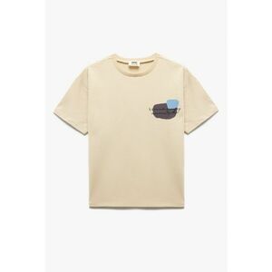 Tricou din bumbac cu imprimeu pe piept imagine