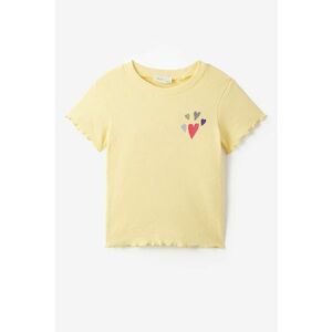 Tricou din amestec de bumbac cu decolteu la baza gatului imagine