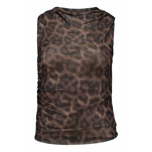 Top slim-fit cu model animal print imagine