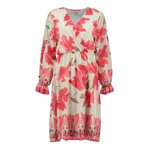 Rochie cu imprimeu floral si maneci lungi imagine