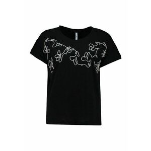 Tricou din bumbac cu detalii brodate imagine