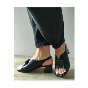 Sandale Elegante Dama 60003C 01-N Negre - Negru - imagine