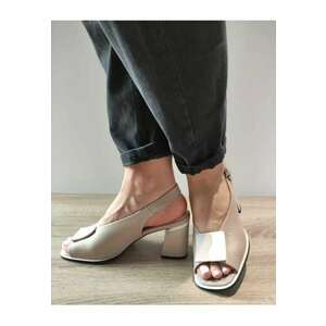 Sandale Elegante Dama 60020A 03-N Bej - Bej - imagine