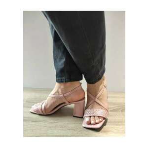 Sandale Elegante Dama Hp13Th C5-N Nude Metalic - Nude - imagine
