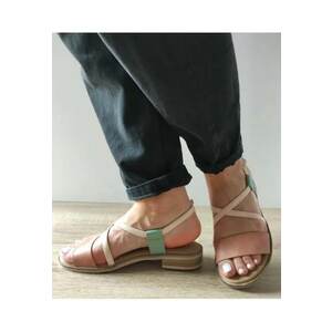 Sandale Casual Dama 70407 J1-N Roz + Bej + Vernil - Roz - imagine